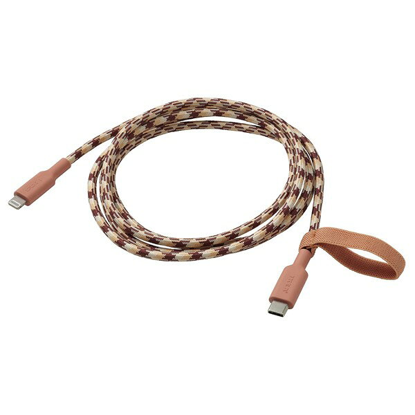 乐天商城 - [IKEA/イケア/通販]LILLHULT リルフルト USB-C - lightning, ピンク/ベージュ, 1.5 m[A](b)(20625214)