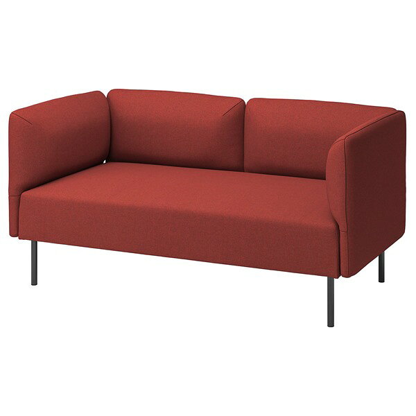 [IKEA/イケア/通販]LILLEHEM リレヘム 2人掛けモジュールソファ, グンナレド/ブラウンレッド メタル[11](a)(49471268)