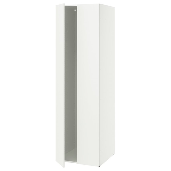 Rakuten - [IKEA/イケア/通販]LASTARE ラスタレ フレーム ドア付き, ホワイト, 60x62x200 cm[I](30602684)