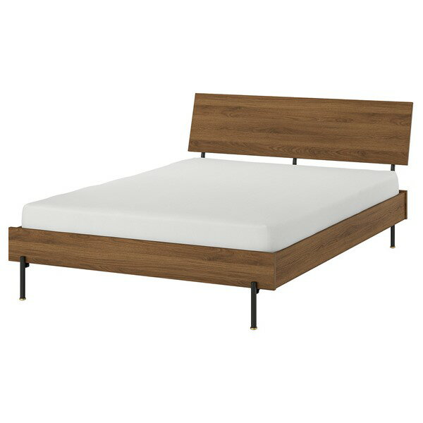 [IKEA/イケア/通販]RADMANSO ロードマンソー ベッドフレーム, ブラウン ウォールナット調, 160x200 cm[HK](30599361)