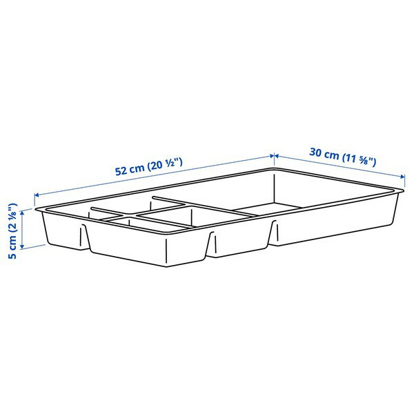 [IKEA/イケア/通販]ALEX アレクス 引き出しユニット, インサート付き ホワイトステ...