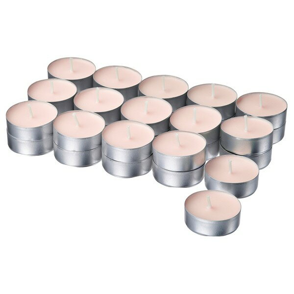 [IKEA/イケア/通販]LOTSFAGEL ロッツフォーゲル アロマティーライトキャンドル, ピンクの花 ペールピンク, 3.5 時間[A](00608710)
