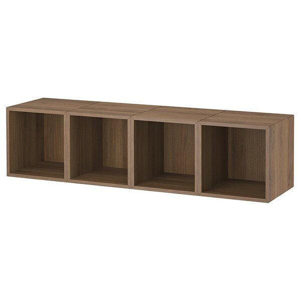 Rakuten - [IKEA/イケア/通販]EKET エーケト 壁取り付け式収納コンビネーション, ウォールナット調, 140x35x35 cm[8](69572172)