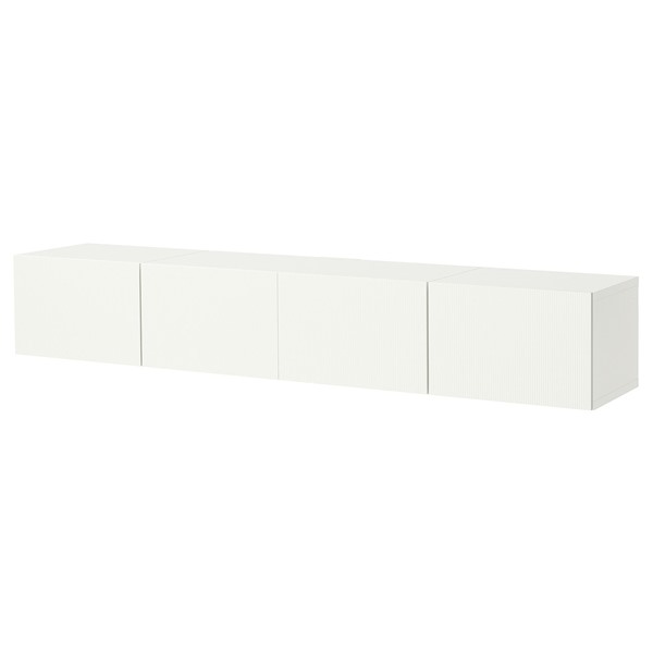 Rakuten - [IKEA/イケア/通販]BESTA ベストー テレビ台 扉付き, ホワイト/フォーヴァルタレ ホワイト, 240x42x38 cm[17](29603585)