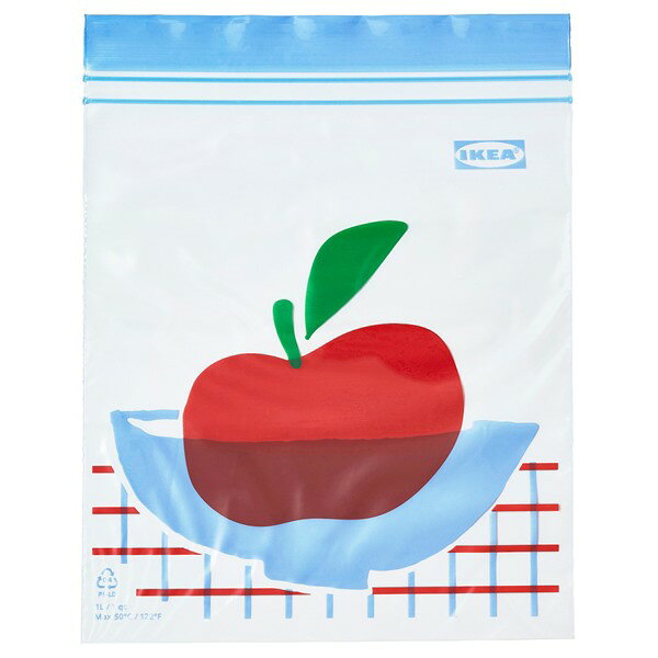 [IKEA/イケア/通販]ISTAD イースタードフリーザーバッグ, マルチカラー/模様入り,1.0 l[A](20628359)