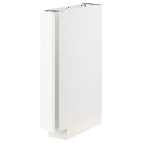 [IKEA/イケア/通販]METOD メトードベースキャビネット, ホワイト エンコーピング/ホワイト 木目調,15x60x80 cm[3](49473880)