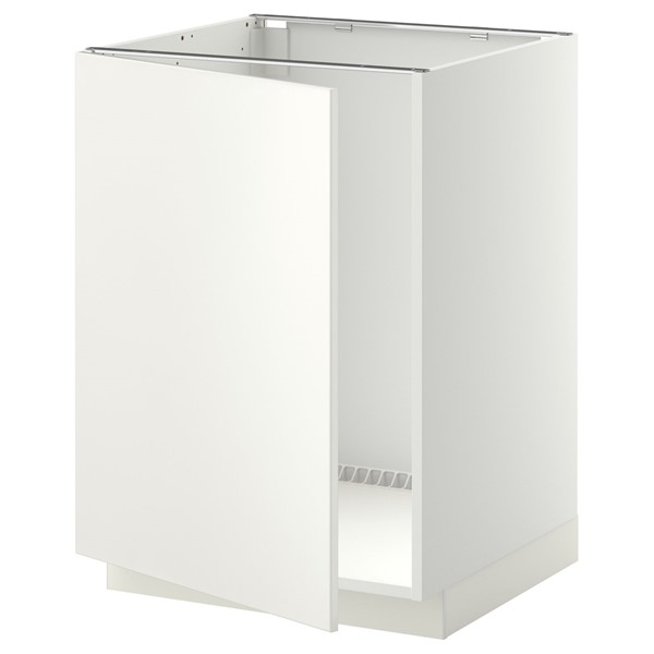 [IKEA/イケア/通販]METOD メトードベースキャビネット シンク用, ホワイト/ヴェッディンゲ ホワイト,60x60x80 cm[4](a)(19452879)