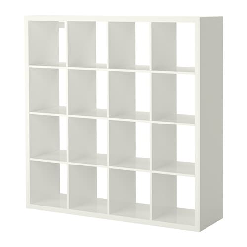 【IKEA/イケア/通販】 KALLAX カラックス シェルフユニット, ハイグロス ホワイト(a)(80351881)【代引不可商品】