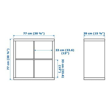 【期間限定】【IKEA/イケア/通販】 KALLAX カラックス シェルフユニット, ブラックブラウン(c)(50351892)