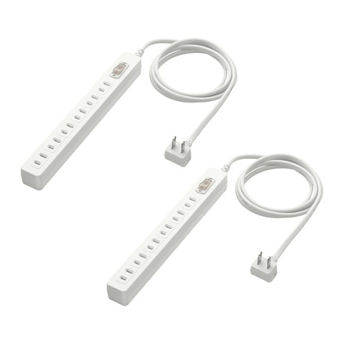 [IKEA/イケア/通販]KOPPLA コップラ 電源タップ 6個口, アース無/ホワイト[B](c)(20092555)