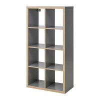【期間限定】【IKEA/イケア/通販】KALLAXカラックスシェルフユニット,グレー,木目調(d)(10346925)
