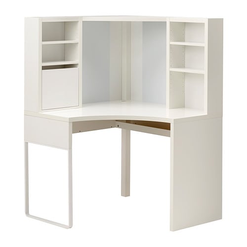 【IKEA・イケア・通販】MICKE ミッケ コーナーワークステーション, ホワイト[IE]【北欧デザインのデスク。オフィス・パソコン・勉強机に。収納も選べる】(d)(20354284)