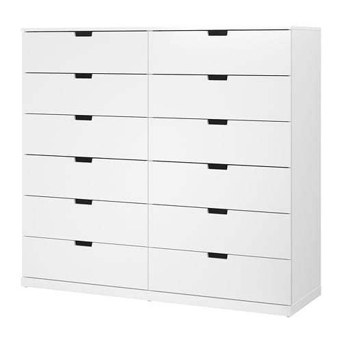 NORDLI ノールドリ チェスト（引き出し×12）, ホワイト(a)(39208419)