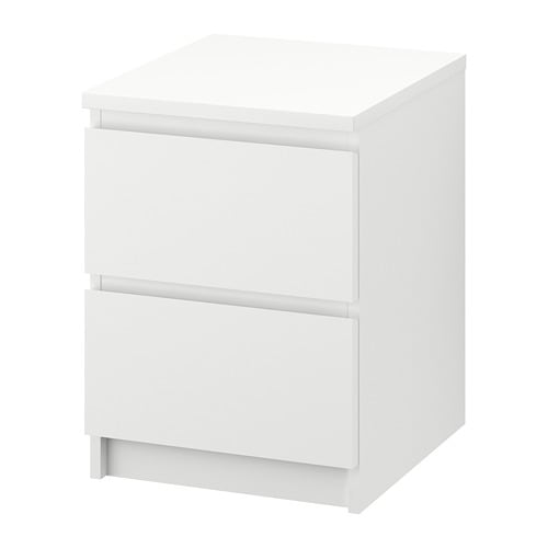 [IKEA/イケア/通販]MALM マルム チェスト（引き出し×2）, ホワイト[D](d)(10354642)
