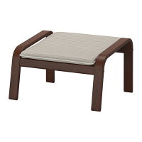 【IKEA/イケア/通販】POÄNGポエングフットスツール,ブラウン,クニーサライトベージュ(S89244684)