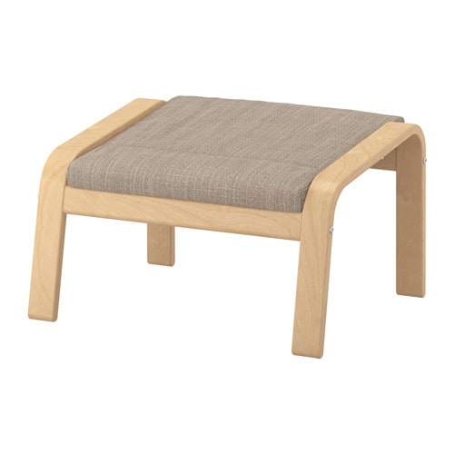 【IKEA/イケア/通販】POANG ポエング オットマン, バーチ材突き板/ヒッラレド ベージュ[DD](d)(79197838)のサムネイル