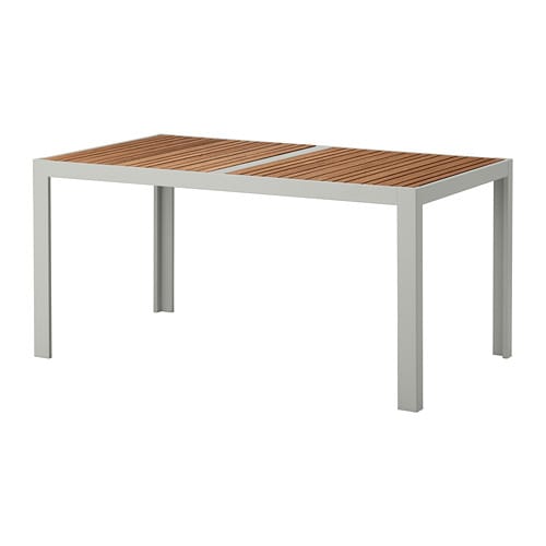[IKEA/イケア/通販]SJALLAND シェランド テーブル 屋外用, ライトブラウン/ライトグレー[HG](a)(59262448)