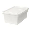 [IKEA/イケア/通販]SOCKERBIT ソッケルビート ふた付きボックス, ホワイト[BC](c)(50316064)