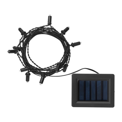 【IKEA/イケア/通販】 SOLARVET ソラールヴェート LEDライトチェーン 全12球, 屋外用, 太陽電池式(f)(30299640)