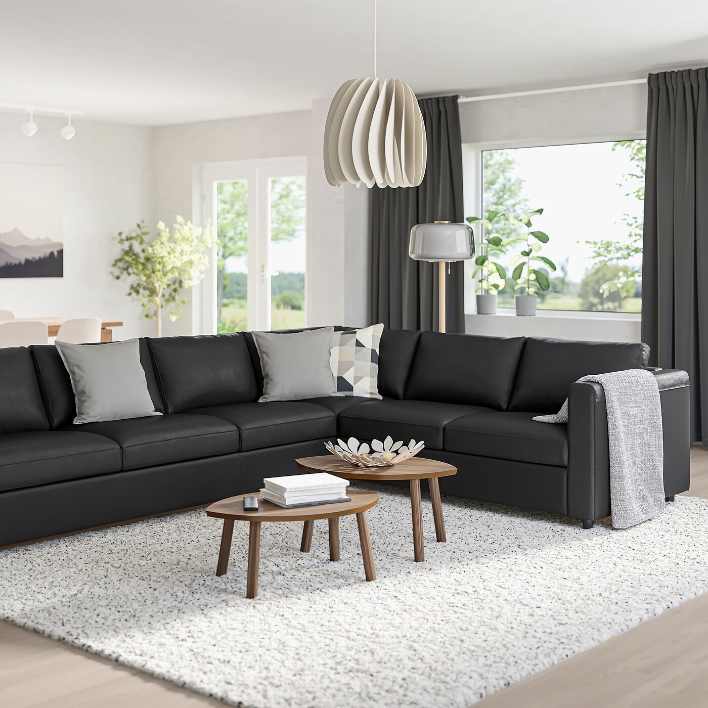 [IKEA/イケア/通販]VIMLE ヴィムレ コーナーソファ、5人掛け, グラン/ボームスタード ブラック[7](a)(49306749) [2]