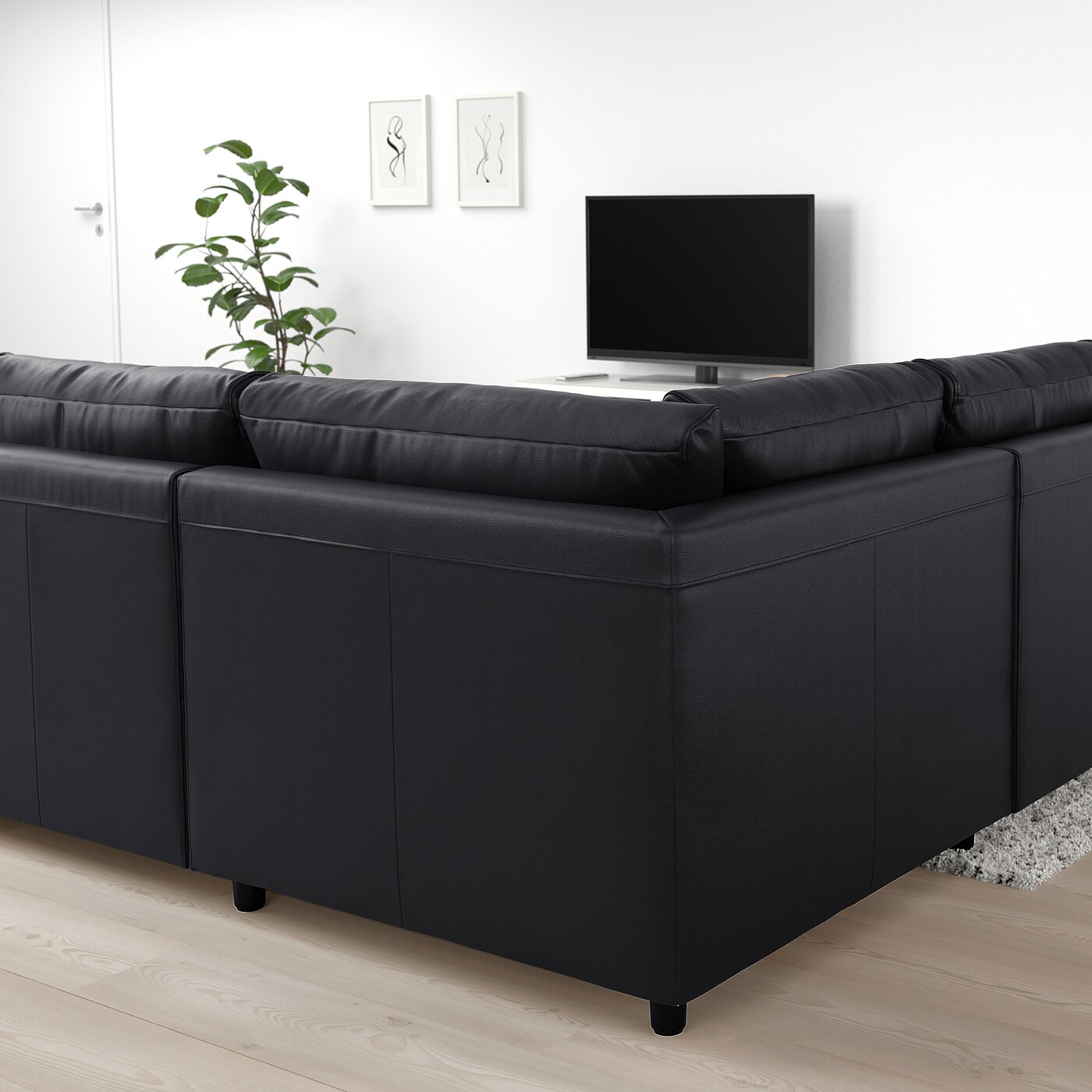 [IKEA/イケア/通販]VIMLE ヴィムレ コーナーソファ、5人掛け, グラン/ボームスタード ブラック[7](a)(49306749) [3]
