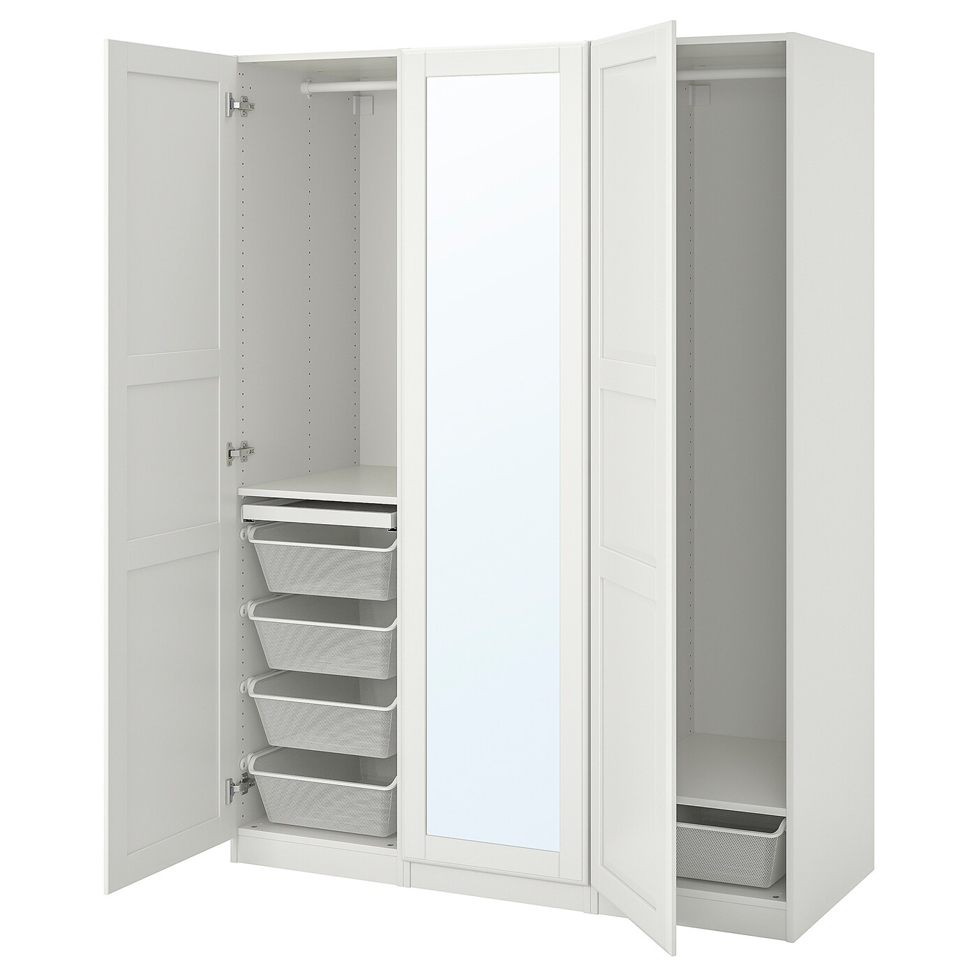 最安 Ikea イケア 通販 Pax パックス Tyssedal ティッセダール ワードローブコンビネーション ホワイト ミラーガラス 150x60x1 Cm S 毎回完売 Www Declicgestion Fr