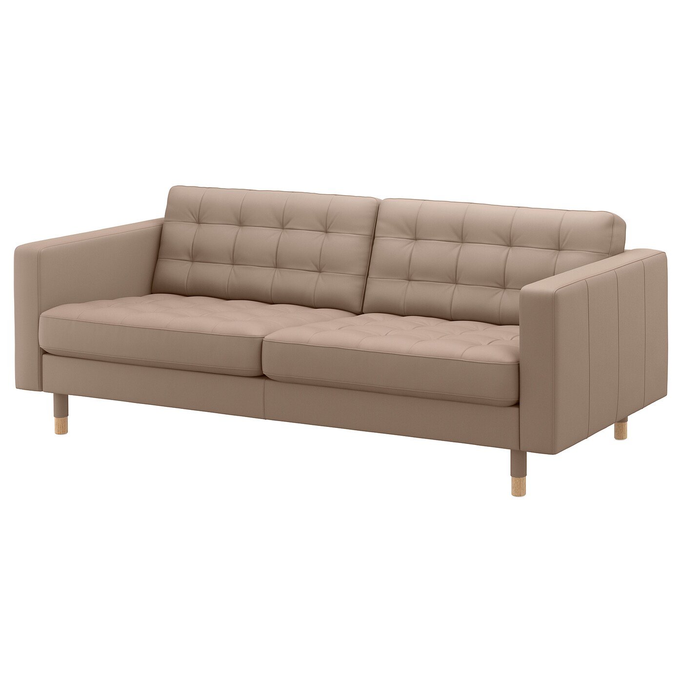 Bench Seat - [IKEA/イケア/通販]LANDSKRONA ランズクローナ 3人掛けソファ, グラン/ボームスタード ダークベージュ/ウッド[LA](a)(19275773)