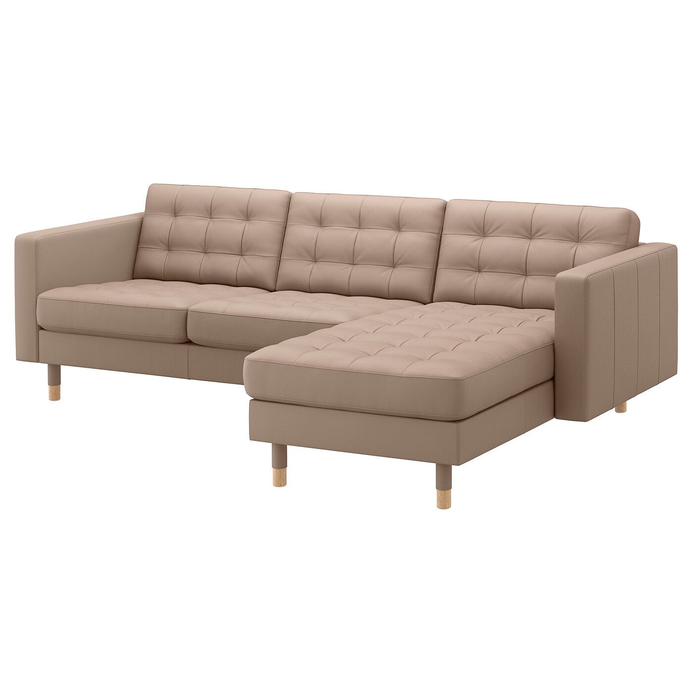 Love Sofa - [IKEA/イケア/通販]LANDSKRONA ランズクローナ 3人掛けソファ, 寝椅子付き/グラン/ボームスタード ダークベージュ/ウッド[4](a)(09275783)