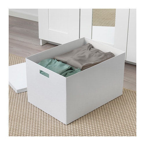 [IKEA/イケア/通販]TJENA ティエナ 収納ボックス ふた付き, ホワイト[E](a)(40374356)