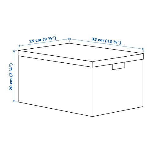 【IKEA/イケア/通販】TJENAティエナ収納ボックスふた付き,ホワイト(c)(20395425)