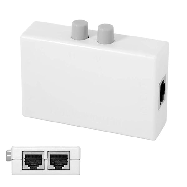 UTP STP 2イン1 アウト2ポート RJ45 LAN CATネットワークスイッチセレクター 内部外部ネットワークスイッチャースプリッターボックス
