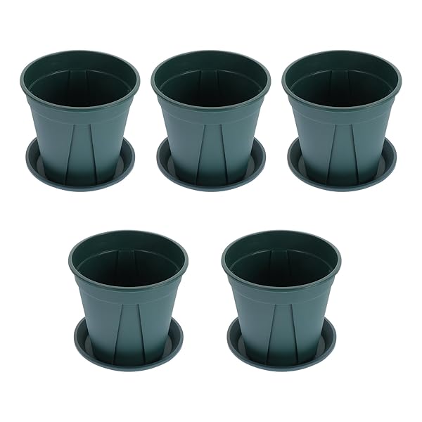 植木鉢 スリット鉢 4号 バラ鉢 5pcs 植木鉢 プランター プラスチック鉢 底面給水鉢 根はり鉢 プラスチック 通気 排水穴 受け皿付き 観葉植物 ハーブ適用 観葉植物ブランド色グリーンモデルZWY861512JZ17Y商品説明【商品概要】重厚なプラスチックで作られたので、耐久性に 。漏水を防ぐ受け皿がセットに含まれているため、観葉植物として飾ることもできます。鉢の側にスリット(細長い穴)を開けたり、底にも穴付き、伸びた根を鉢の下へと誘導することにより、根がぐるぐると巻いてしまう事態を防止してくれるのです。スリットからは余分な水を外に出してくれる機能がありますので、根腐れも予防することができます。適度な水分を保てるため、腐ってしまう事態が避けられます。バラ、蘭などの根が発達の観葉植物、花などに適用です。不要な水が、鉢の内側や土の間から、外へと出ていくので、新しい酸素を招くスペースが確保されます。サービスサポート - 万が一商品不具合のようでしたら、弊店までお気軽にご連絡下さい。商品状態に応じて代替品・返金を提供致します。誠にありがとうございます！【商品説明】重厚なプラスチックで作られたので、耐久性に 。漏水を防ぐ受け皿がセットに含まれているため、観葉植物として飾ることもできます。鉢の側にスリット(細長い穴)を開けたり、底にも穴付き、伸びた根を鉢の下へと誘導することにより、根がぐるぐると巻いてしまう事態を防止してくれるのです。スリットからは余分な水を外に出してくれる機能がありますので、根腐れも予防することができます。適度な水分を保てるため、腐ってしまう事態が避けられます。バラ、蘭などの根が発達の観葉植物、花などに適用です。不要な水が、鉢の内側や土の間から、外へと出ていくので、新しい酸素を招くスペースが確保されます。【商品詳細】商品種別：鉢商品名：植木鉢 スリット鉢 4号 バラ鉢 5pcs 植木鉢 プランター プラスチック鉢 底面給水鉢 根はり鉢 プラスチック 通気 排水穴 受け皿付き 観葉植物 ハーブ適用 観葉植物製造元：商品番号：ZWY861512JZ17Y商品内容：5号色：グリーン商品タイプ：カジュアル【当店からの連絡】
