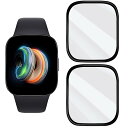 【2枚液晶フィルム】Redmi Watch 3 ガラスフィルム 国産旭硝子AGC素材 Redmi Watch 3 保護フィルム 【 硬度9H 国産旭硝子AGC素...