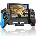【有機elモデルに対応】スイッチ コントローラー 携帯モード専用コントローラー for Switch グリップ コントローラージャイロセンサー搭載 振動 連射機能有線接続モード/コード不要/充電不要 ステイックキャップ Switch/OLEDに対応