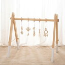 ベビージムセット木製 プレイジム 新生児 0ヶ月~ 早期教育 あんよバタバタ うつ伏せ ねんね期 ハイハイ期 知育玩具 人気 出産祝い ベビー用品 女の子 男の子 (ホワイト)