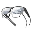 偏光オーバーサングラス 偏光サングラス 釣り用 オーバーグラス オーバーサングラス 眼鏡の上から 偏光レンズ UV400 紫外線 99.9%カット 超軽量 運転...