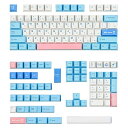 Cherry MX141個、PBTキーキャップセット 60% Dye-Sub Mx Switch メカニカルキーボード (ミルクキャップ)(2)