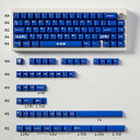 ブルー半透明キーキャップ ダブルショット チェリープロファイルキーキャップセット 121キー Cherry MX Gateron Kailhスイッチ用カスタムキーキャップ メカニカルゲーミングギア