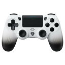 PS4 コントローラー ワイヤレス 振動機能 600mAh容量バッテリー 3.5mmイヤホンジャック付き P4/P4 Slim/P4 Pro/PC対応 ホワイト