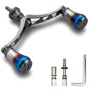 V3.0 80/98mm リール ハンドル 航空アルミ製 シマノ ダイワ 通用 スピニングリール 用 Arch Aurora (ダークグレー(22STELLA/23AIRITY), 98mm) (488)