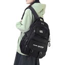 リュックサック 通学 大容量 レディース リュック 軽量 防水 バックパック 韓国 可愛い PC収納 大きめ 多ポケット 多機能 ブラック カジュアル おしゃれ 大人 遠足 男女兼用 Black