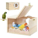 巣箱 鳥の巣 鳥の巣箱 鳥の繁殖箱 繁殖ボックス 天然木製 インコ オウム孵化 繁殖箱 セキセイインコ交配箱オカメ セキセイ ボタン コザクラ ハムスター セキセイインコ 巣箱 鳥小屋 小動物用ハウス 木製の鳥屋 皿巣 バードハウス ( 12 * 1