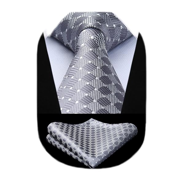 フォーマル シルバー ネクタイ チーフ セット メンズ 結婚式 ネクタイ セット ドット柄 高級 紳士 礼服用 入学式 卒業式 プレゼント HTC0615A18...