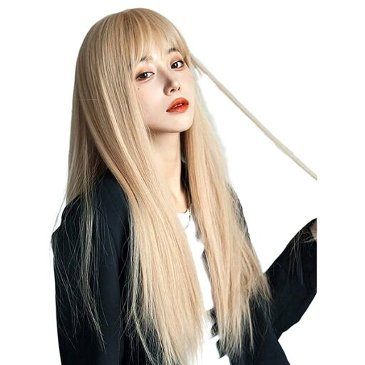 ウィッグ ロング フルウィッグ ストレート 金髪 かつら レディーズ ぱっつん前髪 ゴールド 女装 自然 小顔 簡単着用 耐熱 原宿系 ロリータ 日常(ゴールド) ウィッグ ロング フルウィッグ ストレート 金髪 かつら レディーズ ぱっつん前髪 ゴールド 女装 自然 小顔 簡単着用 耐熱 原宿系 ロリータ 日常(ゴールド)