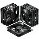 Novonest PCケースファン 120mm 静音 高性能 冷却 ファン 3ピン コネクタ 12cm ファン 薄型 5本1セット 真っ黒「NK12BK3-5」(2)