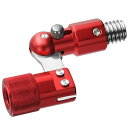 タモジョイント 玉枠用ジョイント 折りたたみ式 ロックタイプ 簡単に取り付け ネットジョイント釣具 RED