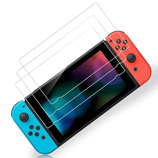3枚入り Switch 用 保護 ガラスフィルム スイッチ ブルーライトカット 日本硝子素材 強靭9H 2.5Dラウンドエッジ加工 撥水撥油 指紋防止 飛散防止 貼付道具付 ピタ貼り 自吸着 気泡防止 3枚入り Switch 用 保護 ガラスフィルム スイッチ ブルーライトカット 日本硝子素材 強靭9H 2.5Dラウンドエッジ加工 撥水撥油 指紋防止 飛散防止 貼付道具付 ピタ貼り 自吸着 気泡防止