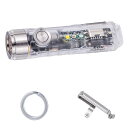 A8-G4 USB-C充電式LEDライト、450ルーメン コンパクト懐中電灯、多機能EDCキーホルダーライト(マグネットベース/クリップ付) 3色サイドライト(白光+赤光+365nm UV)