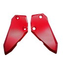 フットペッグ ヒールプレートガード ZX-25R ZX-4R ZX-4RR SE に適用 レッド