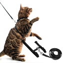 猫 ハーネス リードセット 猫用ハーネス 猫牽引ロープ 猫用胴輪 ペット用品 ハーネスリード リード付き ダブルロック 調節可能 着脱簡単 抜けない 軽量 耐久性 安全 快適 お出かけ はーねす 子猫 ねこ ネコ ネコ用ハーネス 猫具 アウトドア 人